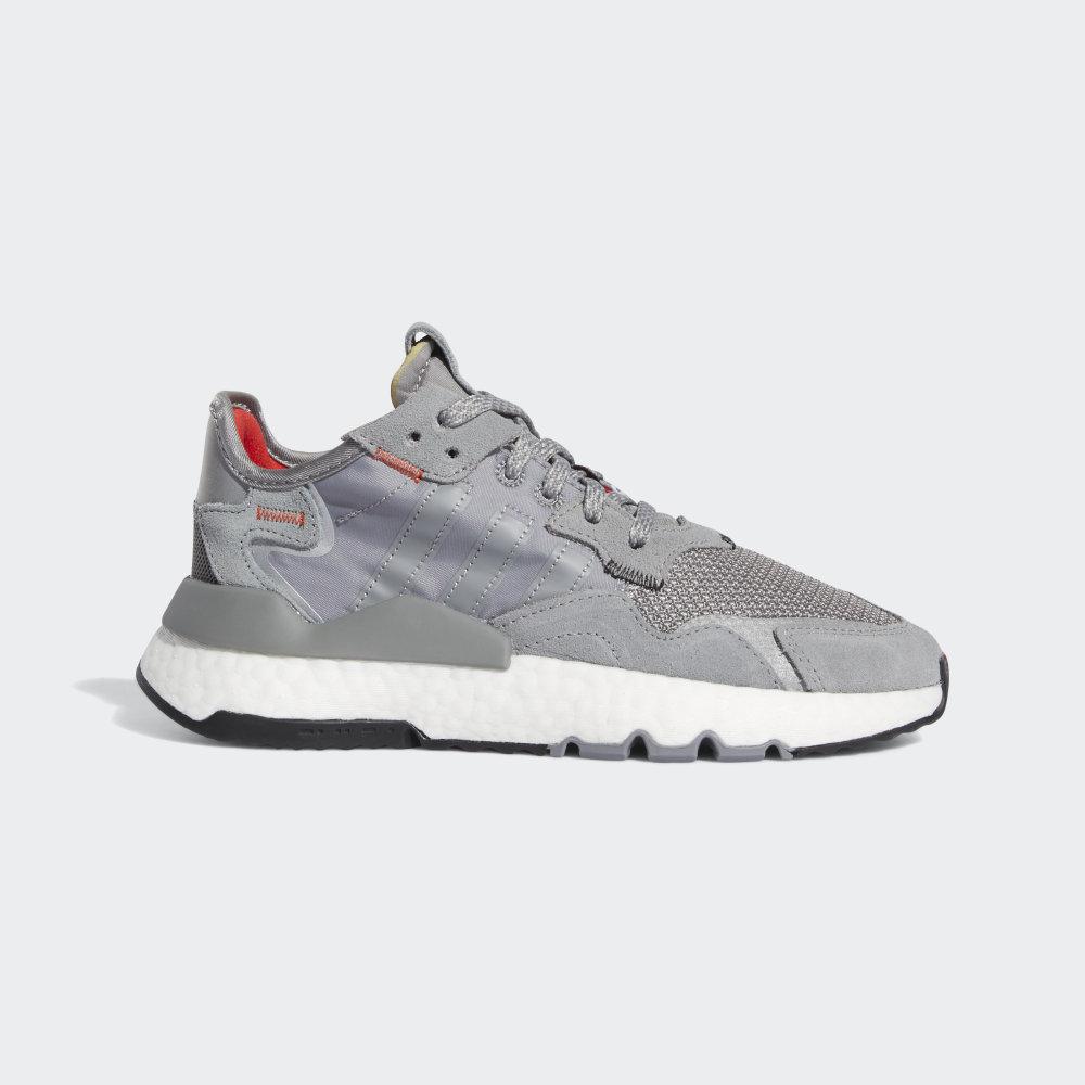 Adidas Boys' Nite Jogger Originals Shoes Grey/White Ireland EE6490